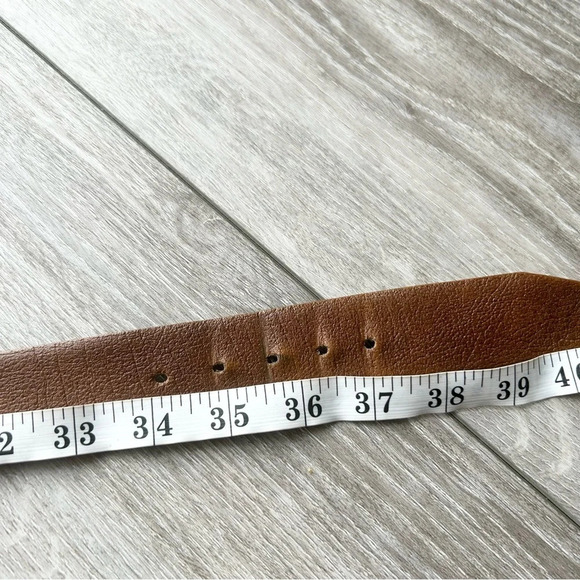 Vintage Quo Vadis Camel Grain Cowhide Brushed Suede Lining  Belt - Picture 15 of 15